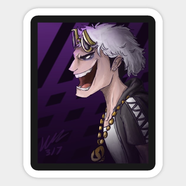 Team Skull Leader Guzma Sticker by HeatherC